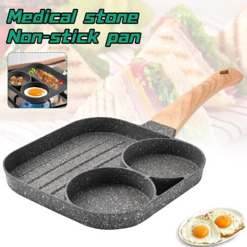 Kitchen Frying Pan Aluminum Omelet Pan Non-stick Egg Pancake Steak Breakfast Cooking Frying Pot Maker Home Portable Gadgets