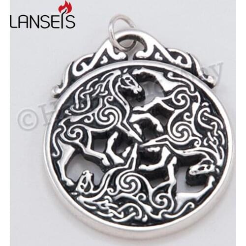 Lanseis10pc EPONA Pendant 3 HORSE Equine Goddess detail necklace pendant