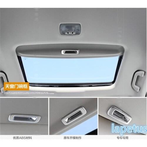 Lapetus For Honda CRV CR-V 2013 - 2016 ABS Chrome Upper Roof Window Handle Bowl Molding Cover Sticker Trim 1 Piece