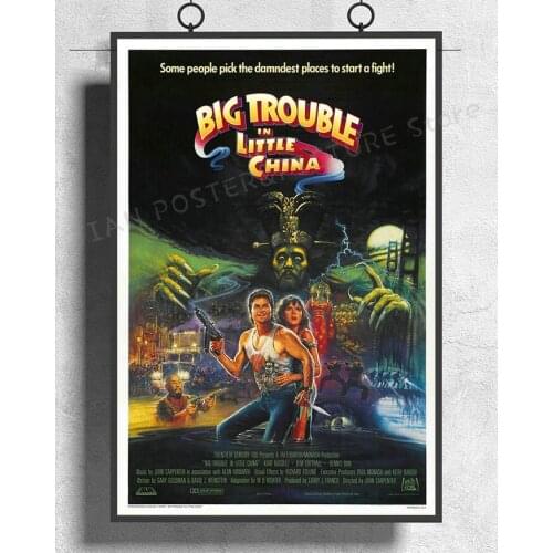 NJ743 BIG TROUBLE IN LITTLE CHINA Movie Classic Wall Sticker Silk Poster Art Home Decoration