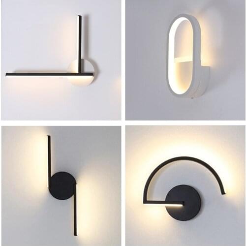 New LED Bedroom Hotel Bedside Wall Lamp Creative Aisle Living Room Study Corridor Modern Minimalist Decoration Home Lighting