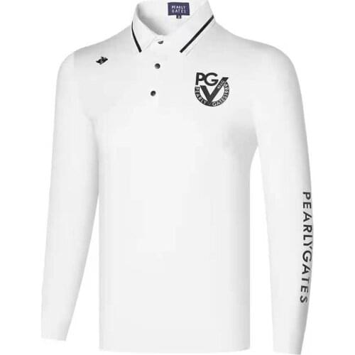 Golf apparel 2021PG autumn new mens golf T-shirt quick-drying breathable casual fashion sports long sleeve free shipping