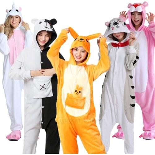 Kigurumi Unicorn Pijamas For Women Men Boys Girls Pajamas Sets Onesie Adults Animal kangaroo Cat Sleepwear Cosplay Pyjamas Kids