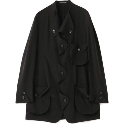 The Deconstruct changeable and playful military jacket dark male