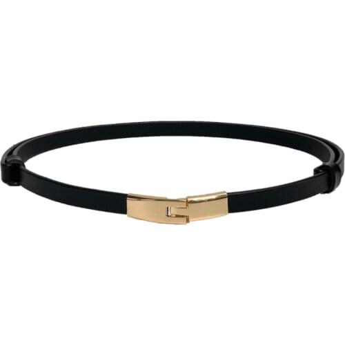 SHUCHAN Womens Fine Belt Korean Fashion Cowhide Adjustable Belt Ladies Dress Split Leather Adult Designer Women High Quality