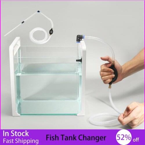 Fish tank manure absorber water changer fish manure absorber water absorber small mini pump manual toilet toilet turtle tank