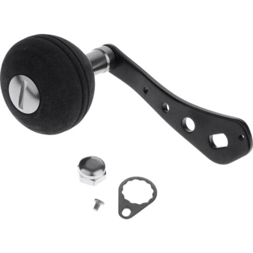1 piece fishing reel handle Suitable for baitcasting reels Round reels black