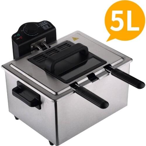 5L High-Temperature Frying Pan Hot Frying Pan Small Frying Pan Frying Pan Heat Oiler Frying Pan Constant Temperature