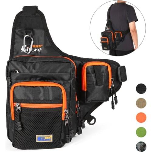 ILure Fishing Bag Multi-Purpose Waterproof Canvas Fishing Reel Lure Tackle Bag Fishing