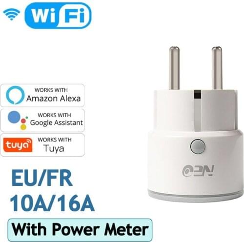 Wifi Smart Power Socket EU 10A Tuya Smart Wireless Mini Electric Plug Outlet Remote Control Timer With Alexa Echo Google Home