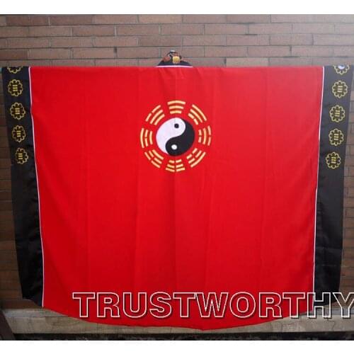 UNISEX tai chi garments abbot litres uniforms Taoism cassockclothing taoist gownrobe martial arts suits red