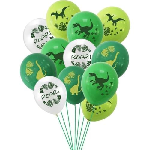 12/16pcs/lot Dinosaur Party Balloon Baby Shower Balloons Cumpleanos Decoration Infantiles Kids Globos Party Birthday Dinosa U2Y1