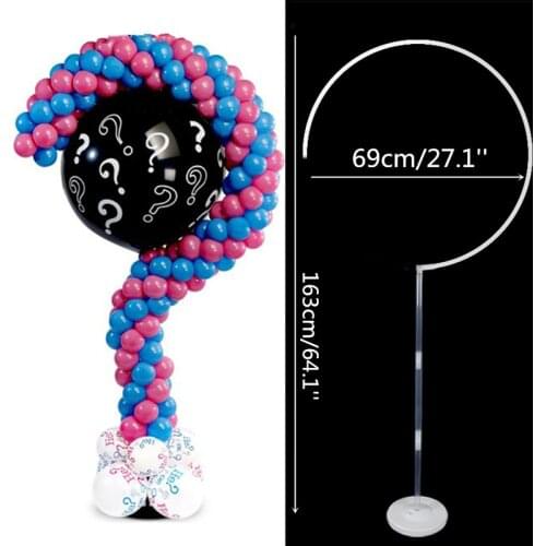 1set DIY Question Mark Balloon Stand Frame Gender Reveal Party Supplies Balloon Column Structure Kids Baby Shower Birthday Decor