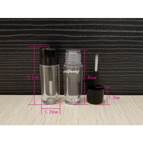 10000pcs/lot 1.8ML Empty Essential Oil Bottle With Brush Cap plastic Nail Polish Bottle sample container