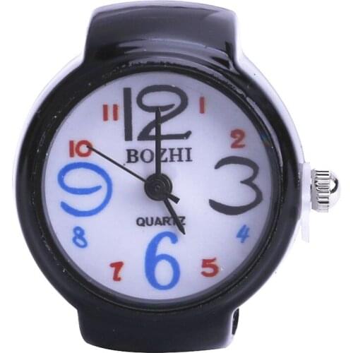 2 PCS Free shipping 2016 Popular Creative Lady Girl Steel Round Elastic Quartz Finger Ring Watches