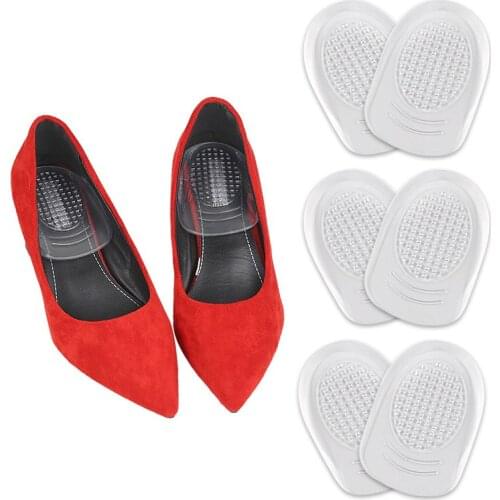 2 Pcs Hot Selling Gel Silicone Forefoot Pads Insoles Inserts Massage Anti-Slip Pain Relief Before Palm Pad Cushion Pad Insoles