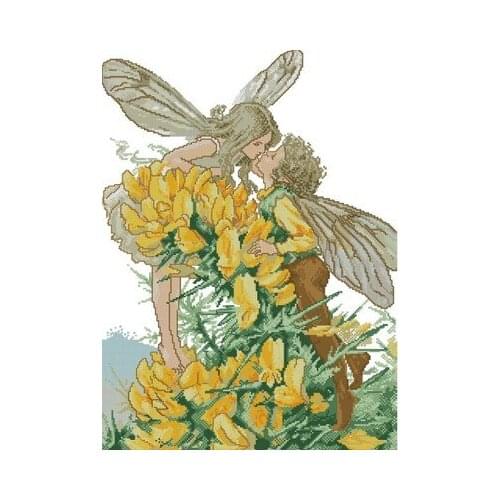 27-dmc-plantagenet fairy (14CT) Counted Cross Stitch 11CT 14CT 18CT DIY Cross Stitch Kits Embroidery Needlework Sets
