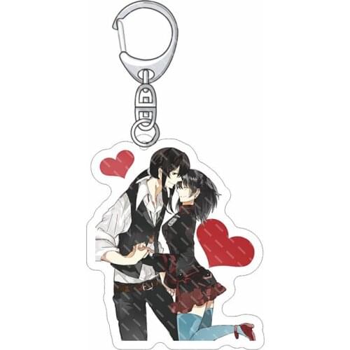 Anime D.Gray-man Yu Kanda Linali Lee Acrylic Figure keychain Keyring Decoration Collection Model Toy Gifts