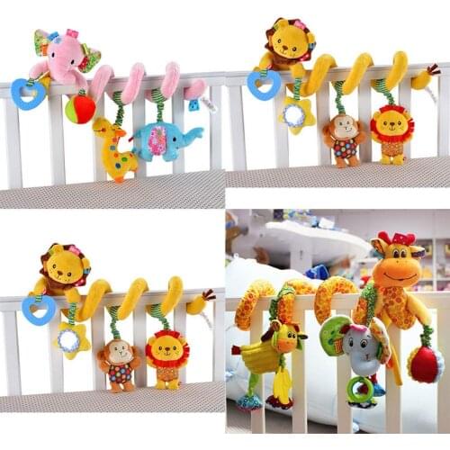 Baby Musical Mobile Toys for Bed/Crib/Stroller Plush Baby Rattles Toys for Baby Toys 0-12 Months Infant/Newborn Educational Toys