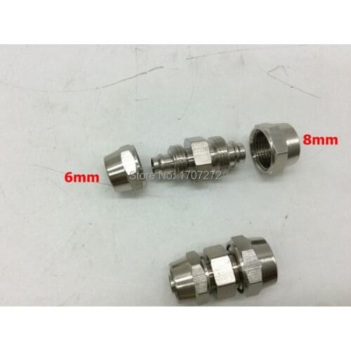 Free shipping copper fitting,6mm Reducing 8mm Fast twist joint plate wear plate, copper gas type Fitting, brass fitting