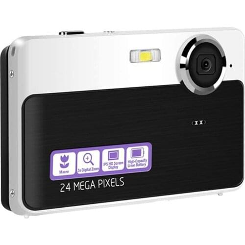 24 Million Digital Camera 2.4inch Lcd Rechargeable Hd Digital Camera Compact Pocket Cameras With 3X Zoom For Students/Adults