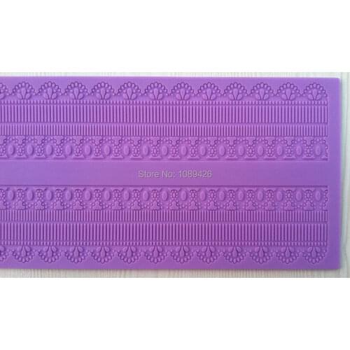 CT404 Rectangle 100% Food-Grade Silicone Baking Mat, Cake Fondant Decorating Tools, Silicone Mat To Create Sugar Laces