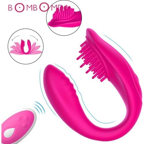 Double Head Vibrator For Woman 10Speed U shape Stimulate Vagina Clitoris For Women Masturbation Wireless Remote Control Sex Toys