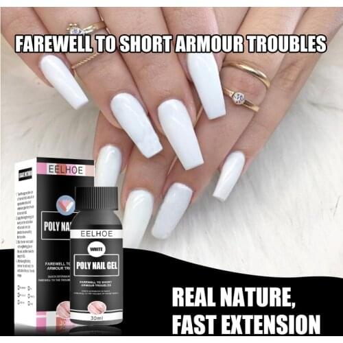 EELHOE Gel Nail Extension Gule Repair Broken Finger Manicure Phototherapy Nail Fiber Extension Glue Without Paper Support Tools