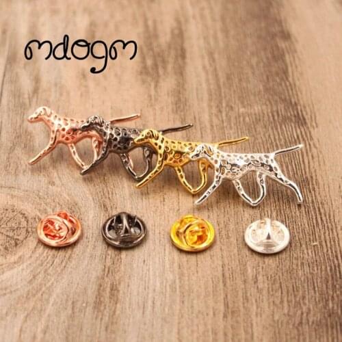 Mdogm Dalmatian Brooches And Pins Suit Cute Jewelry Funny Metal Small Father Collar Badges Gift For Male Men B076