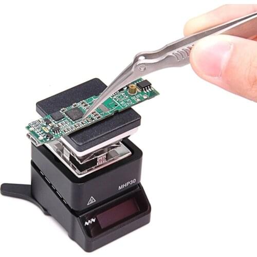 MHP30 Mini OLED Hot Plate Preheater 60W 350℃ Soldering Station Preset Temperature for PCB SMD Heating