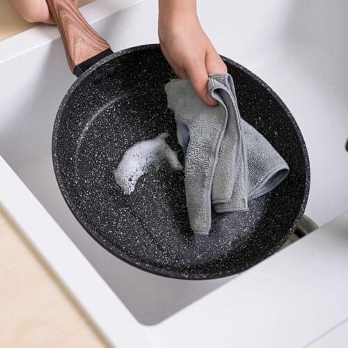 Powerful cleaning Anti-Grease wiping Rags efficient Super Absorbent Microfiber Cloth home washing Dish kitchen Cleaning Towel