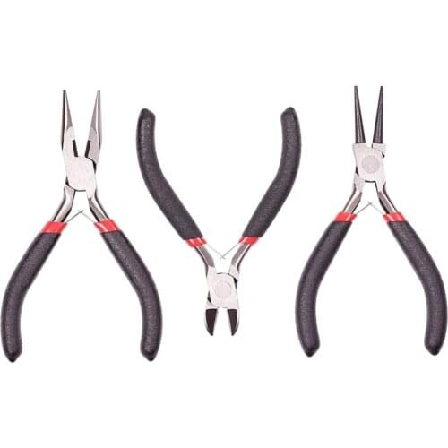 DIY Jewelry Making DIY Tool Sets Jewellery Craft Design Equipment Polishing Side-Cutting Wire-Cutter Pliers Round Nose Pliers