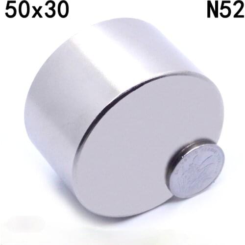 N52 50x30mm Neodymium Magnet Iman Strong Powerful Round Magnets Rare Earth Imanes Strongest Magnetic Slow Down Water Gas Meter