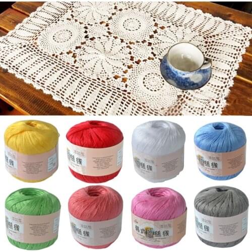 Thread Crochet 8# Lace Yarn Cotton Handmade DIY Craft Line Wool Yarn for Hand Knitting Embroidery Threads Sewing Accessories