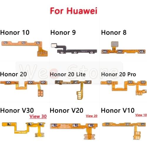 Power/Volume Buttons Flex Cable For Huawei Honor 7A 7C 7X 8 8c 8x 9i 9 10 20 Pro Lite Power Flex Original Repair Parts