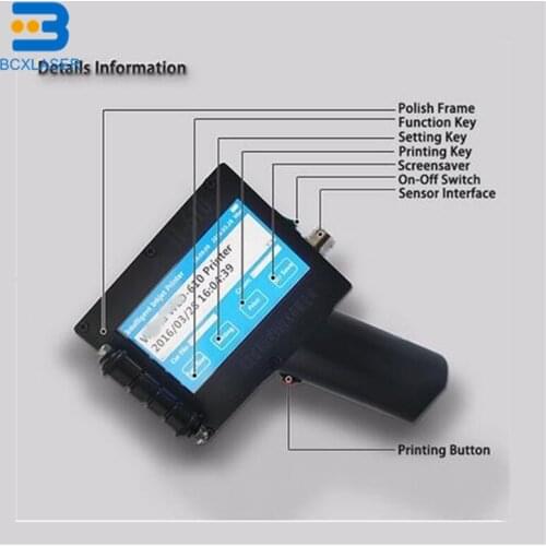 Inkjet Hand Printing Machine / Pipe Ink Jet Marking Machine / Inkjet Hand Held Printer