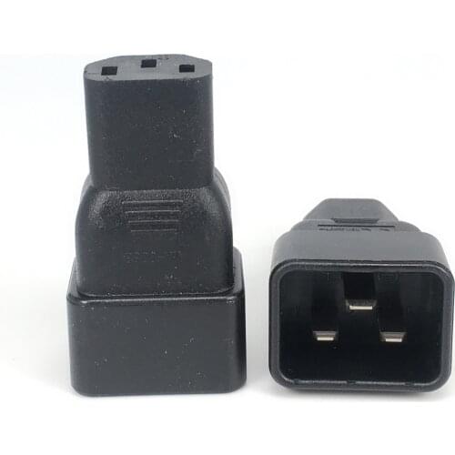 IEC 320 C13 to C20 angled adapter IEC320 C20 to C13 AC Plug convert adapter IEC PLUG Converter Adapter AC power socket