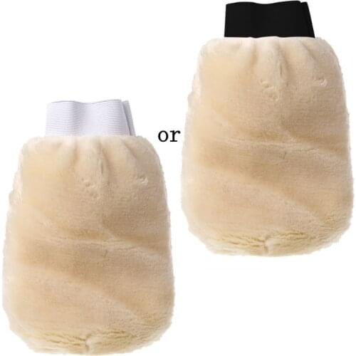 Car-styling High Quality Synthetic Lambswool Polish Wash Mitt Soft Sheepskin Car Clean Glove dropshipping