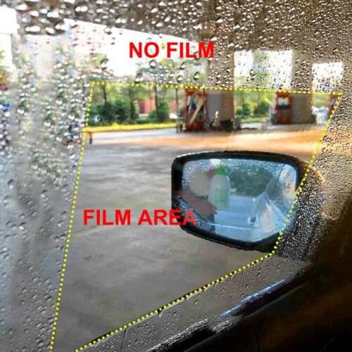 Auto Rainproof sticker Light Blue Mirror Rearview Waterproof Dustproof