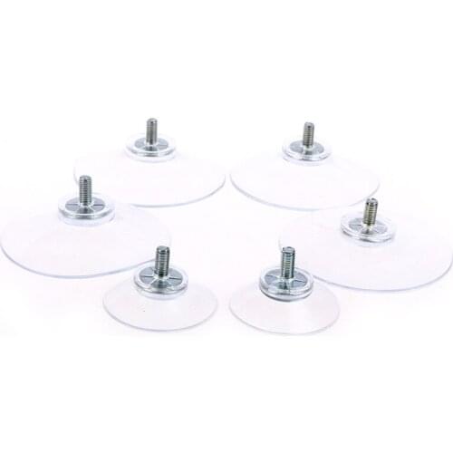 2Pcs Suction Cup With Metal Nut Thread Bathroom Window Glass Furniture Fixture