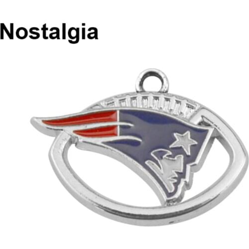 5Pcs Enamel Football Jewelry Accessories Sports Charms Pendants For Bracelet Making
