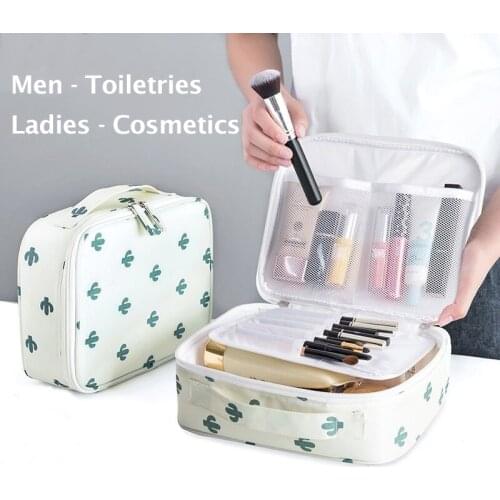 New Portable Multifunction Unisex travel Cosmetic Bag Women and Man Toiletries Organizer Waterproof Female Storage Make up Cases