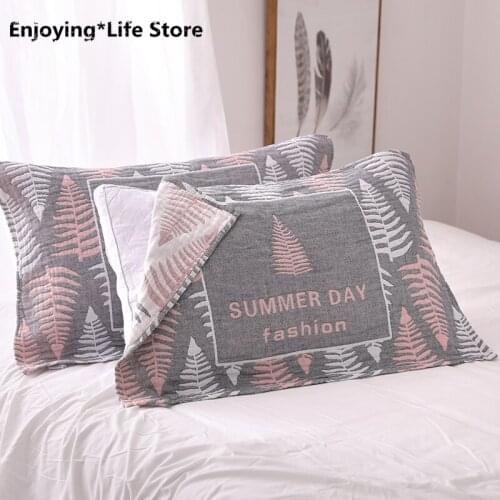 A Pair of Cotton Gauze Pillow Towels To Increase Thickening Pillow Towels Adult Couple Cotton Pillow Towels