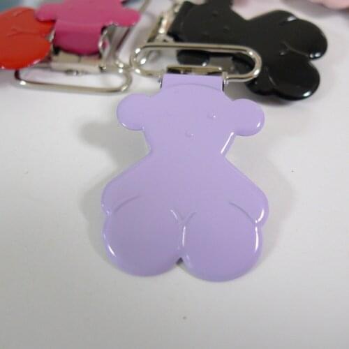 25PCS 1" 25mm #32 LAVENDER Color Teddy Bear Suspender Clips Pacifier Holder Clips