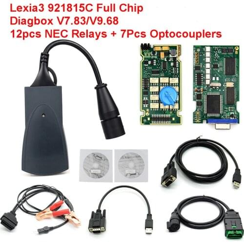 Full Chip Lexia 3 Diagbox V7.83 921815C Firmware Gold Edge Lexia3 PP2000 PSA XS Evolution for Citroen/ P-eugeot Car Diagnosis