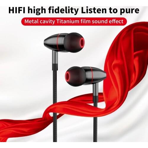 M360 Wired Earphone Gaming Headphone 3.5MM Typec In-Ear Sport Earbuds Hifi Stereo Sound Line Volume Control With Mic For Iphone