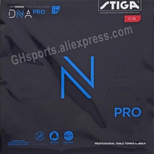 STIGA DNA PRO M / H Table Tennis Rubber (Made in Germany) Pips-in Original STIGA DNA Ping Pong Sponge