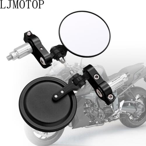 For YAMAHA YZF R1 R6 2005 2006 2007 2008 2009 2010 2011 2012 7/8" 22mm Universal Motorcycle Rearview Mirrors Handle Bar End