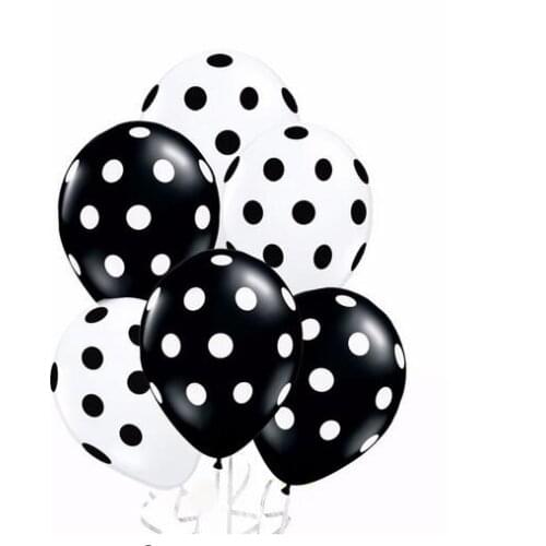 10/20pcs 12inch Ladybug Black Red White Spot Latex Balloons Birthday Party ball Wedding Decora Inflatable Air balloon Kid toy