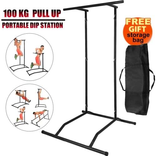 100kg Pull Up Bar Multifunctional Home Power Station 200cm Pull Up Exercise Tower Black Portable Pull Up Bar With Storage Bag